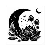 Maak Je Eigen Hemelse Lotusbloemen Rubberstempel (Afrduk)