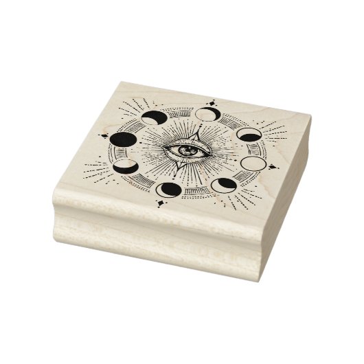 Maak Je Eigen Hemelse Maanfasen Boze Oog Rubberstempel (Stempel)