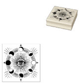 Maak Je Eigen Hemelse Maanfasen Boze Oog Rubberstempel (Gestempeld)