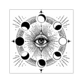 Maak Je Eigen Hemelse Maanfasen Boze Oog Rubberstempel (Afrduk)