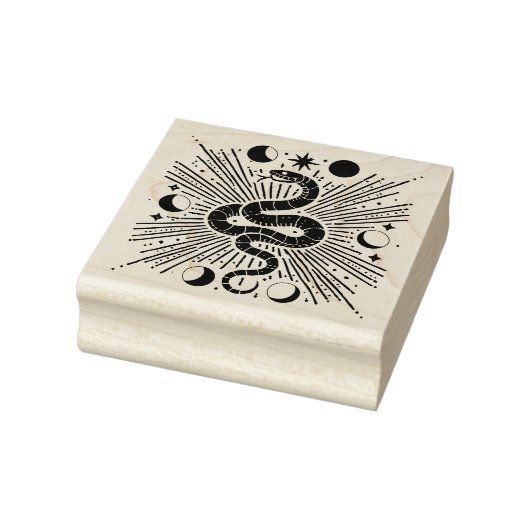 Maak je eigen hemelse maanfasen slang rubberstempel (Stempel)