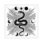 Maak je eigen hemelse maanfasen slang rubberstempel (Afrduk)