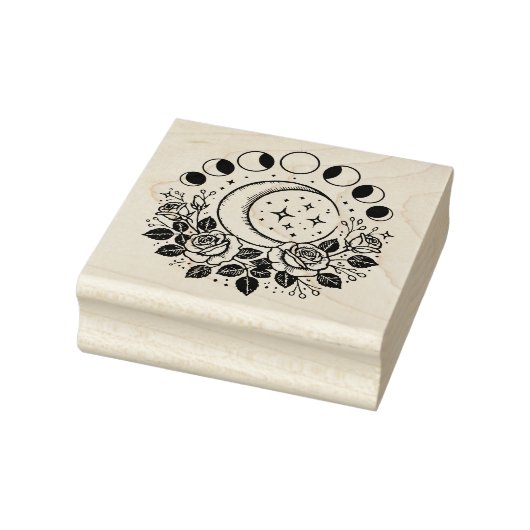 Maak Je Eigen Hemelse Maanfasenrozen Rubberstempel (Stempel)