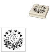 Maak Je Eigen Hemelse Maanfasenrozen Rubberstempel (Gestempeld)
