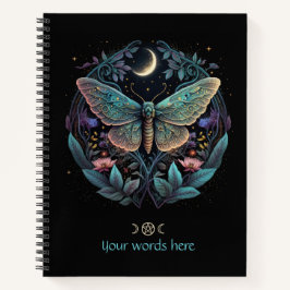 Maak Je Eigen Hemelse Roze Bloemen van de Moth Orc Notitieboek