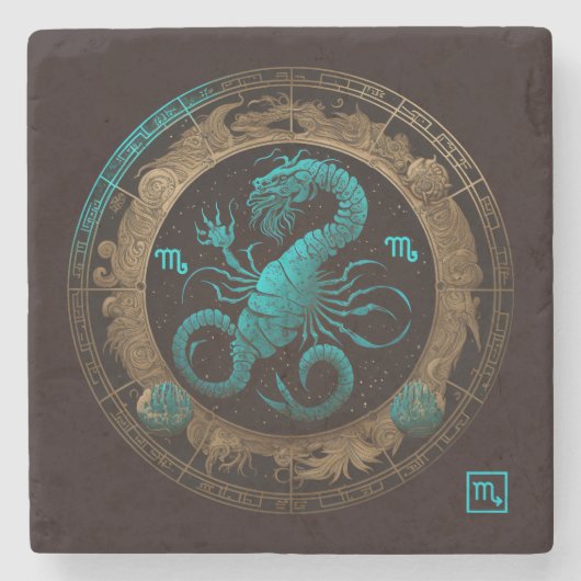 Maak je eigen hemelse Schorpioen Stenen Onderzetter (Voorkant)