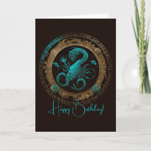 Maak je eigen hemelse Schorpioen Zodiac Feestdagen Kaart