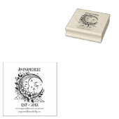 Maak Je Eigen Hemelse Slaapmaan Bloemen Rubberstempel (Gestempeld)