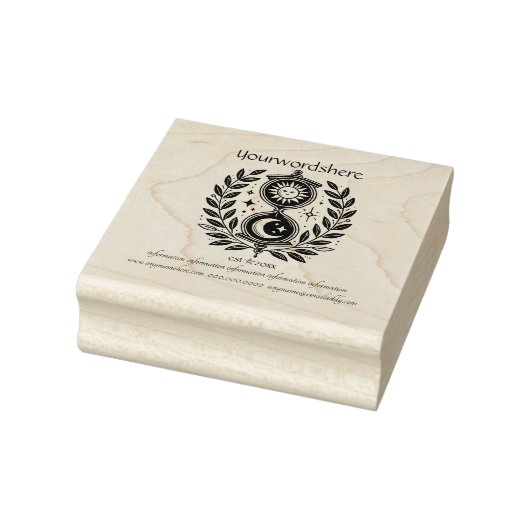 Maak Je Eigen Hemelse Zandloper Ranken Rubberstempel (Stempel)