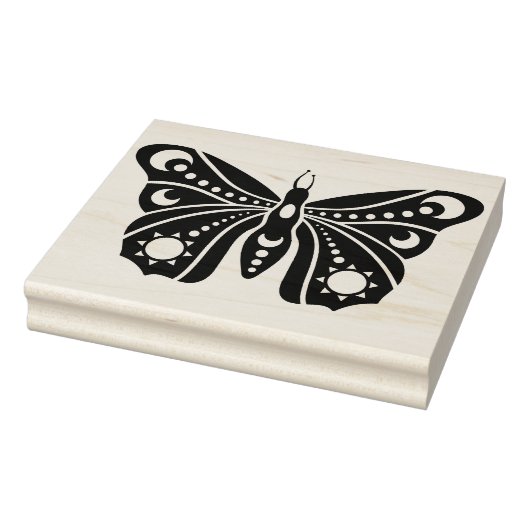 Maak Je Eigen Hemelse Zon Maan Vlinder Rubberstempel (Stempel)