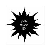 Maak Je Eigen Hemelse Zon Silhouet Rubberstempel (Afrduk)