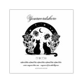 Maak Je Eigen Hemelse Zwarte Katten Tuin Rubberstempel (Afrduk)