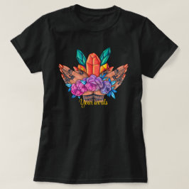 Maak Je Eigen Henna Handen Kristallen & Rozen T-shirt