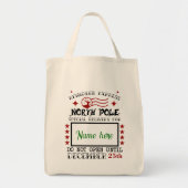 Maak je eigen herbruikbare Kerstman zak Tote Bag (Voorkant)