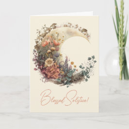 Maak je eigen herfstbloemige halvemaan feestdagen kaart