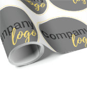 MAAK JE EIGEN HERHALENDE PATROON ZAKENLOGO CADEAUPAPIER (Rol Hoek)