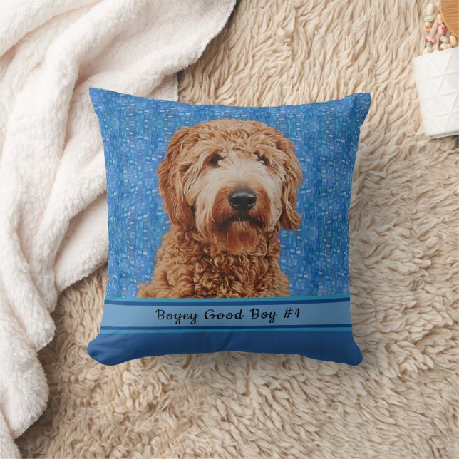 Maak Je Eigen Hond Moeder Puppy Foto           Kussen (Deken)