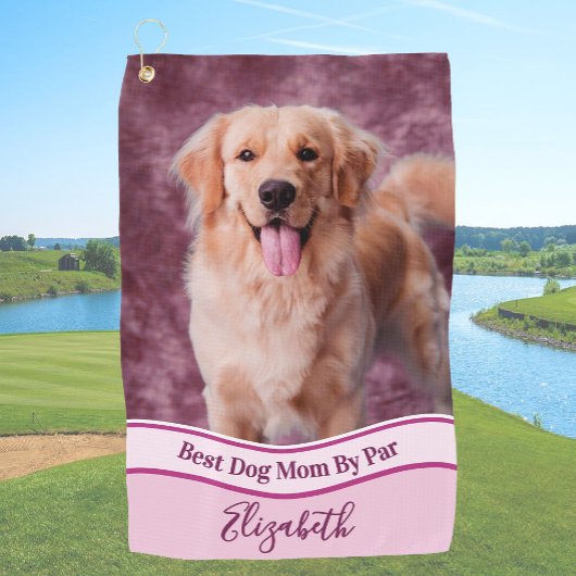 Maak Je Eigen Honden Foto Upload Golf Handdoek
