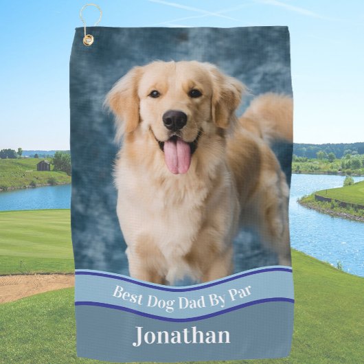 Maak Je Eigen Honden Foto Upload Golf Handdoek