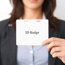 Maak je eigen horizontale 4" x 5" PVC Plastic Badge