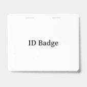Maak je eigen horizontale 4" x 5" PVC Plastic Badge (Voorzijde)
