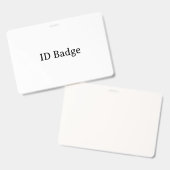 Maak je eigen horizontale 4" x 6" PVC Kunststof Badge (Voor- en achterkant)