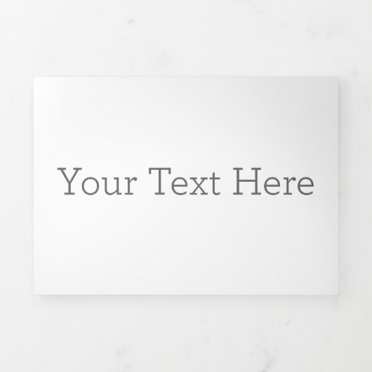 12,7  x 17,8 cm Drieluik briefvouw aankondiging (Cover)