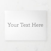 12,7 x 17,8 cm Drieluik briefvouw kaart (Cover)