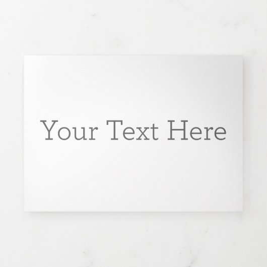 12,7 x 17,8 cm Drieluik briefvouw kaart (Cover)