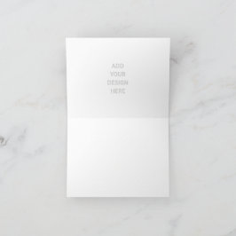 Maak je eigen horizontale kleine gevouwen uitnodig