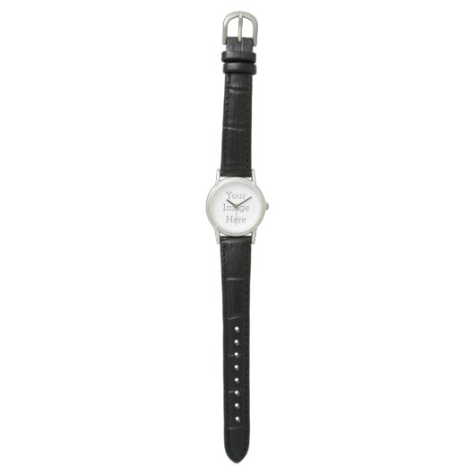 Classic Zwart Leer Horloge (Vlak)