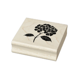 Maak je eigen Hortensia Bloem Bloesem Bloemstuk Rubberstempel