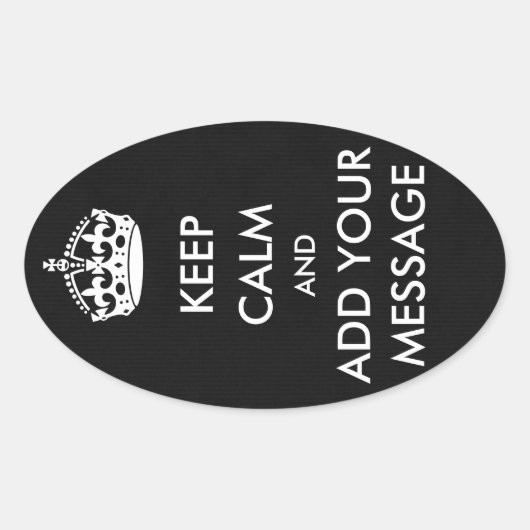 Maak je eigen houden kalme Stickers (Voorkant)
