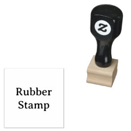 Maak Je Eigen Houten Handvat 1" x 1" Hout Kunst  Rubberstempel