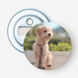 Maak Je Eigen Huisdier Foto Aangepaste Afbeelding Button Flesopener