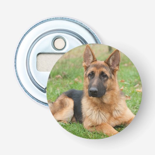 Maak Je Eigen Huisdier Foto Aangepaste Foto Button Flesopener (Voorkant)
