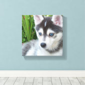 Maak Je Eigen Huisdier Foto Aangepaste Foto Canvas Afdruk (Insitu (Houten vloer))