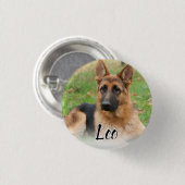 Maak Je Eigen Huisdier Foto Aangepaste Foto Naam Ronde Button 3,2 Cm (Voorkant /achterkant)