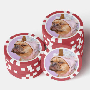 Maak Je Eigen Huisdier Foto Aangepaste Foto Poker Chips