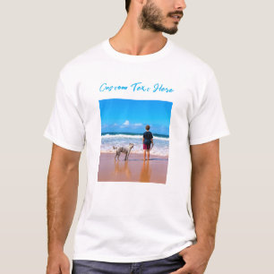 Maak je eigen huisdier foto T-shirt cadeau aangepa