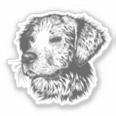 Maak Je Eigen Huisdier Hond Aangepast Sticker (Voorkant)