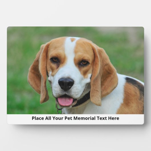 Maak Je Eigen Huisdier Hond Foto Fotoplaat (voorkant)