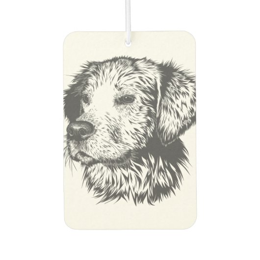 Maak Je Eigen Huisdier Hond Gepersonaliseerd Luchtverfrisser (Voorkant)