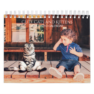 Maak je eigen huisdier kat foto's 2025 2-pagina ka kalender