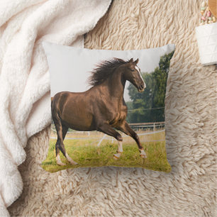 Maak Je Eigen Huisdier Paard Foto Aangepaste Foto Kussen