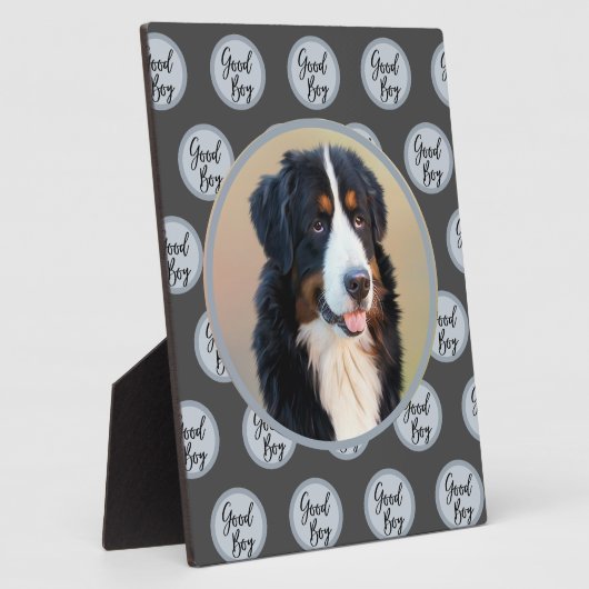 Maak Je Eigen Huisdier Portret Foto Modern Grijs Fotoplaat (Zijkant)