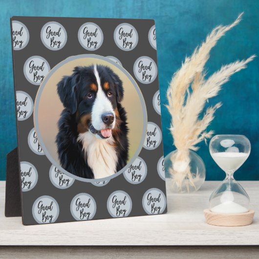 Maak Je Eigen Huisdier Portret Foto Modern Grijs Fotoplaat (Zijkant)