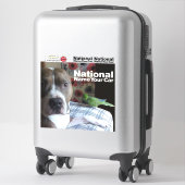 Maak je eigen huisdier sticker. Nationale naam van Sticker (Koffer)