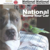 Maak je eigen huisdier sticker. Nationale naam van Sticker (Voorkant)