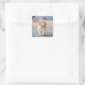 Maak je eigen huisdier vierkante sticker (Tas)